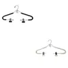 Novo cabide com prendedores para uso doméstico, uma ferramenta mágica para pendurar calças e saias no guarda-roupa, cabide com prendedor antiderrapante para saias, fácil de usar