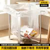 Soporte plegable para bolsa de basura de acero inoxidable, cubo de basura de encimera de cocina, de escritorio, estante multifuncional de almacenamiento y secado