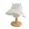 Sombrero de Protección Solar Coreano Yipan para Niños, Estilo Delgado de Verano, Sombrero de Sol de Ala Ancha para Niñas, Sombrero de Copa Abierta, Sombrero de Bebé, Sombrero de Sol