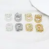 Chapado en Cobre con Oro Real de 18K, Conserva el Color, Colgante Incrustado con Circonia, Mariposa, Estrella, Accesorio de Colgante con Borla, Accesorio para Joyería DIY D175