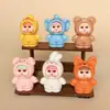 Bolsa Ciega de Animalitos Llorando de Color Sólido Figuras Lindas Accesorios DIY Llavero Muñeca Adorno de Escritorio Piezas de Resina
