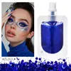 Gel Corporal Chameleon Transfronterizo con Purpurina 12 Colores Sombra de Ojos Brillante Parches de Purpurina para Rostro y Cabello Maquillaje para Festival y Carnaval