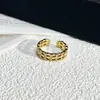 Dulce Fresco Diseño de Nicho Sentido Esmalte Goteando Glaseado Moda Distintivo Anillo Abierto para Mujer Retro Exquisito Todo-partido Accesorios de Anillo para Dedos