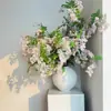 Flor de Sophora Flor Artificial Decoração Realista de Alto Padrão Luxo Acessível Aconchegante Decoração para Sala de Estar de B&B Recepção Decoração Floral