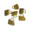 Bolsa DIY Diamante-embutido embrião de cobre fundido pendente roupas brincos de cobre joias acessórios