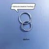 Argola de Chaveiro em Aço Inoxidável 304 Argola de Chave de Ferro 25 Aberturas Anel Plano de 30mm Fecho Lagosta Acessórios para Chaveiro