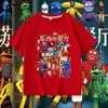 Camiseta de manga curta Pizzy& # 39;s Parlor Susie's Restaurant para meninos, blusa de verão para crianças mais velhas, tendência de meia manga