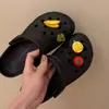 Abalorios decorativos 3D populares para zapatos desmontables de bricolaje para zuecos: dijes para zapatos de arándano, coco, cereza, fresa