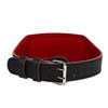 Cinto de levantamento terra agachado e alargado de 15 cm, couro sintético, alavanca automática, fivela de aço, equipamento de proteção esportiva