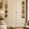 Manija de puerta de gabinete de latón estilo europeo, pomo redondo para mueble de armario estilo americano, manija de puerta de gabinete y cajón en relieve estilo vintage
