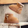 Chinelos de algodão infantis com salto para o inverno, sapatos de algodão para meninos e meninas, quentes, de pelúcia, espessados, antiderrapantes, impermeáveis, para uso doméstico