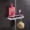 Estante de almacenamiento para ducha sin perforaciones barra de ducha de baño bandeja de baño cesta de almacenamiento para ducha doméstica estante