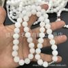 Xinjiang Hotan Suet Jade Branco Jade de Seda Jade Branco Jade Branco Rodada Bead Pulseira Colar Pulseira Jade Jade Ware Live Supply