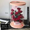 Torre de Morango Cristal Redondo Abraço Balde PVC Buquê de Bolo Arranjo de Flores Caixa Caixa de Embalagem de Flores Plástico Material Floral
