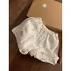 Pijama Camisola Artístico e Fresco Estilo Japonês com Renda para Mulheres, Conjunto Casual Branco Simples de Verão Adequado para Sair