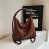 Mochila Feminina Estilo Vintage de Luxo 2026 Nova Tendência Coreana de Nicho Bolsa Tote Casual de Grande Capacidade