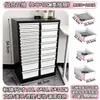 Gabinete de Almacenamiento con Cajones, Gabinete de Almacenamiento para Cosméticos, Gabinete de Almacenamiento de Múltiples Niveles para Snacks y Juguetes en el Dormitorio y la Sala de Estar, de Pie