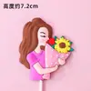Decoración de Pastel para Mujer Rica Decoración de Goma Suave Reina Diosa Celebridad de Internet Enchufe Creativo de Cumpleaños para Fiesta de Ricos y Ricos Tarjeta