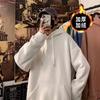 Sudadera con Capucha Estilo Americano para Hombre, Nueva Marca de Moda Primavera y Otoño 2026, Chaqueta Gris Holgada Casual Oversize de Peso Pesado