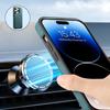 Funda para teléfono con carga inalámbrica Magsafe, soporte magnético, funda de cuero, compatible con iPhone 18 Pro Max / 16 / 15 Plus