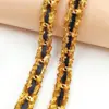 Lujo Ligero Resistente Terciopelo con Lentejuelas Tejido Cadena Metálica Cadena Decorativa para Ropa y Bolsos Accesorios DIY Cadena Venta al por Mayor