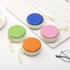 Porta-moedas de Lata Colorido Macaron Mais Vendido, Mini Bolsa Redonda com Zíper Infantil, Caixa de Armazenamento para Moedas e Cabos de Fone de Ouvido