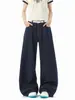 Calça Jeans Relaxada de Bolinhas para Mulheres e Homens, Design de Verão 2026, Calça de Pernas Largas, Calça Casual de Estilo Solto e Preguiçoso