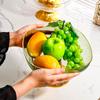 Lujo Ligero 2023 Nuevo Plato de Frutas Hogar Sala de Estar Mesa de Centro Cesta de Frutas de Fructosa Deshidratada Popular ins Cyber-Popular Cuenco de Plástico para Snacks