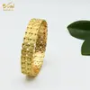 Oriente Médio Dubai pulseira de liga de cobre transfronteiriça venda quente pulseiras de areia dourada para mulheres fábrica de origem em estoque lote