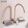 Ventas Directas de Fábrica Tapete Escurridor de Silicona Grado Alimenticio Protector Contra Salpicaduras para Grifo de Cocina Baño Tapete para Fregadero Tira Larga Plegable