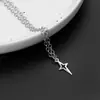 Joyería Transfronteriza Europea y Americana Retro Misterioso Multielemento Estrella Estrella y Luna Collar Diseño de Nicho Cadena de Plata Estilo de Lujo Ligero