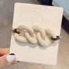 Estilo Coreano Cor de Chá com Leite Corda de Cabeça com Corrente para Mulheres Vintage Simples Corda de Cabelo Anel de Cabelo Torcido Tira de Cabelo Estilo Frio Acessórios de Cabelo