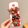 Pinza para el Cabello de Reno Navideño para Mujer Pinza para el Cabello de Fiesta Festiva Accesorio para el Peinado Accesorios de Disfraz Cosplay Lindo Doble Pinza Accesorios para el Cabello