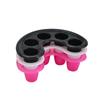 New Nail Art Five Finger Separate Foam Hand Bowl 5 Hole Amolecimento Dead Skin Nail Discharge Water Container Tool Plastic Foam Hand Bowl