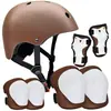 Suministro Listo de Juego de Equipo Protector de Casco Multicolor, Bicicleta Patines Patineta, Equipo Protector Infantil Anticaídas de Seguridad Deportiva