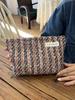 Bolsa de cosméticos de alta qualidade estilo Chanel transfronteiriça, clutch portátil, bolsa de armazenamento para cuidados com a pele, porta-moedas, necessaire