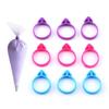Bolsa Floral Anillo Fijo de Silicona Anillo de Goma Sellador Anillo Auxiliar para Bolsa de Flores de Exprimidor Casero Anillo a Prueba de Fugas Correa de Amarre Paquete Individual