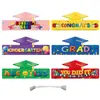 Celebración escolar de la temporada de graduación transfronteriza, accesorios de decoración para fotos de la temporada de graduación, sombrero de papel, sombrero de papel de licenciatura, sombrero de cumpleaños