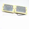 Pastilla para guitarra eléctrica Lp pastilla de doble bobina para guitarra eléctrica pastilla dúplex marco plateado amarillo