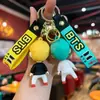 Llavero Popular Coreano Bts Goma Suave Muñeco 3D Colgante para Mochila de Estudiante Venta al por Mayor