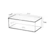 Ganadería Tina Rectangular Transparente de Acrílico para Alimentación Caja de Comida Bebedero de Plástico