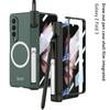 Aplicable a Samsung zfol3 funda para teléfono móvil con carga inalámbrica Soporte plegable magnético estuche para lápices w22 funda protectora integral resistente a caídas