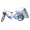 Caja de acero inoxidable limpieza humana coche trabajadores de saneamiento exterior pedal camión de basura humano camión de basura de acero inoxidable