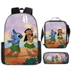 Temporada Escolar Nueva Bolso Cruzado Listo para Usar Bolsa de Almuerzo Bolso Escolar Primaria Grados 1-3~6 Lindo Bolso Escolar Arroz