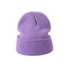 Gorro Básico Negro de Punto Clásico Transfronterizo, Gorro de Punto Liso, Gorro de Lana Estilo Europeo y Americano, Gorro Acrílico para Clima Frío, En Stock