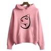 Sudadera con Capucha de Manga Larga y Manga Corta para Mujer Transfronteriza Modelo Nuevo 2025 Comercio Exterior Tela Rayada Estampado Digital de Dibujos Animados D