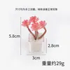 Decoración de micro paisajismo, accesorios de plantas suculentas mini simuladas, adornos para escritorio de oficina, decoraciones de plantas en maceta de plástico