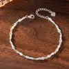 Pulsera de Plata de Ley 925 Mobius Lujo Accesible Pulsera de Doble Nudo de Gama Alta Estilo Ins Pulsera Regalo del Día de San Valentín