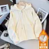 Sudadera con capucha de corte holgado para principios de otoño, nueva moda femenina para primavera y otoño, color gris, efecto adelgazante, estilo básico, chaqueta casual estilo coreano