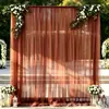 Véu de gaze transfronteiriça haste véu de véu de festa de casamento ao ar livre decoração de local de fundo de casamento arco de casamento cadeira malha